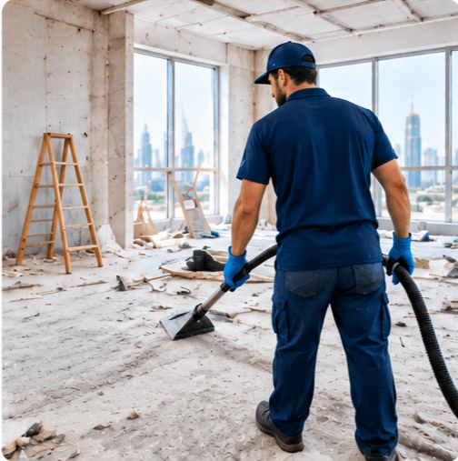 Post-renovation dust extraction and clean-up in Dubai villa